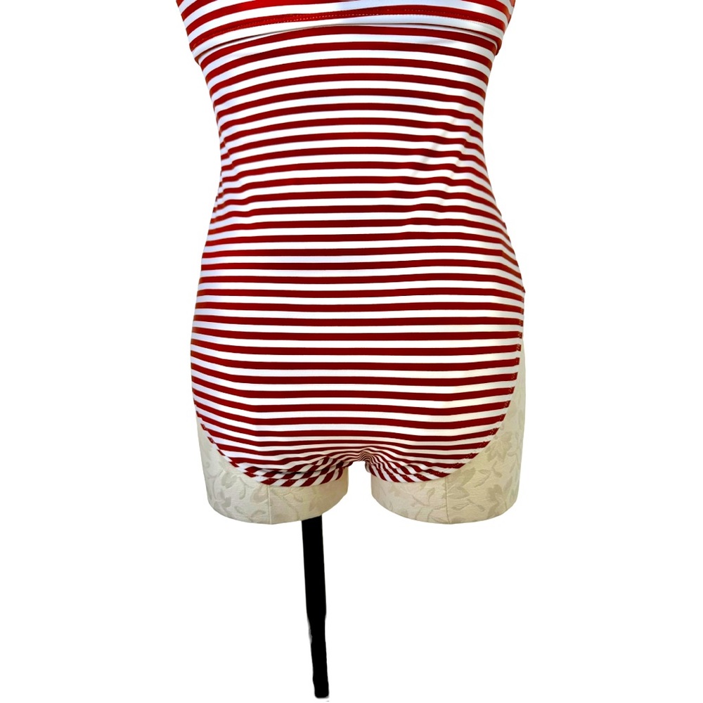 Kona Sol One Piece Striped Twist  Swim Suit Size Medium - Picture 6 of 12